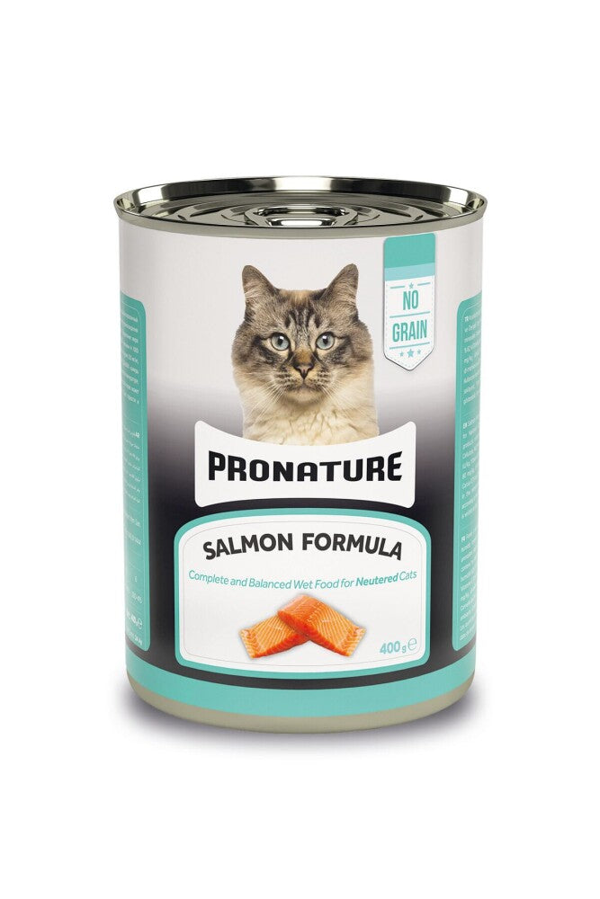 Pronature Ezme Somonlu Tahılsız Kısırlaştırılmış Kedi Konservesi 400 GR | SRC: Barcode: 8681612751041